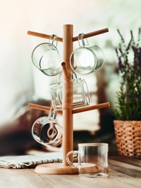 Logo trade promotional merchandise picture of: Bamboo cup set holder