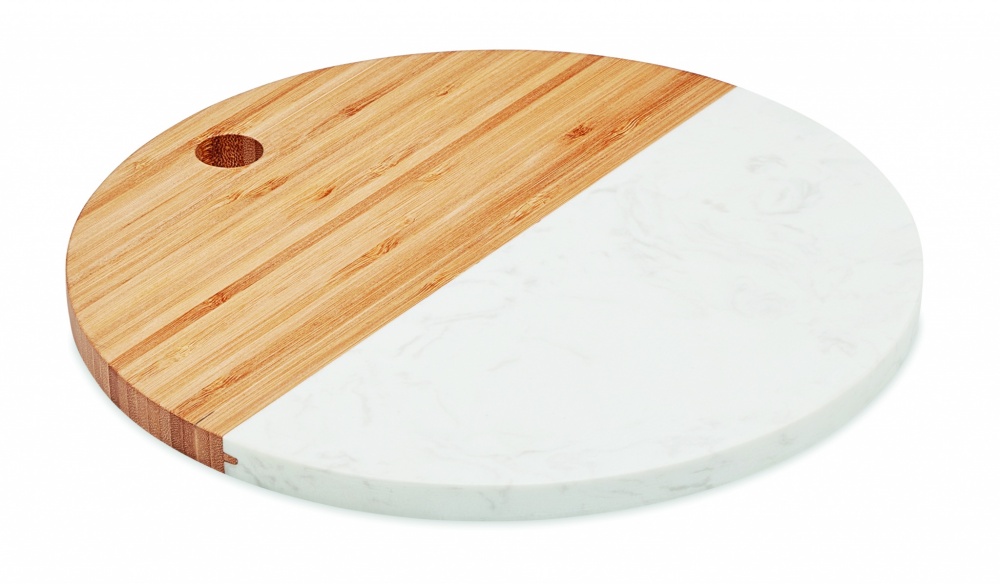 Logotrade promotional product picture of: Marble/ bamboo serving board