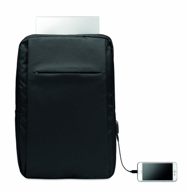 Logotrade promotional giveaway picture of: Laptop backpack in 300D RPET