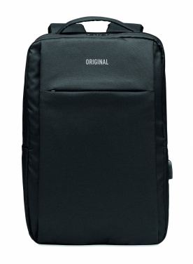 Logo trade advertising products picture of: Laptop backpack in 300D RPET