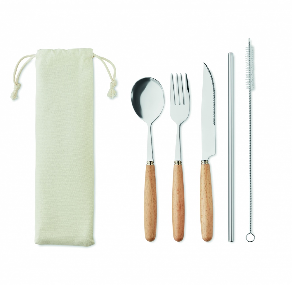 Logotrade promotional products photo of: Cutlery set stainless steel