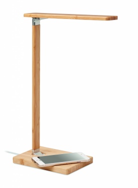 Logo trade promotional merchandise picture of: Desktop light and charger 10W