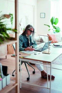 Logo trade promotional item photo of: Desktop light and charger 10W