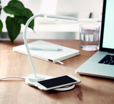 Logo trade corporate gifts image of: Desktop light and charger 10W