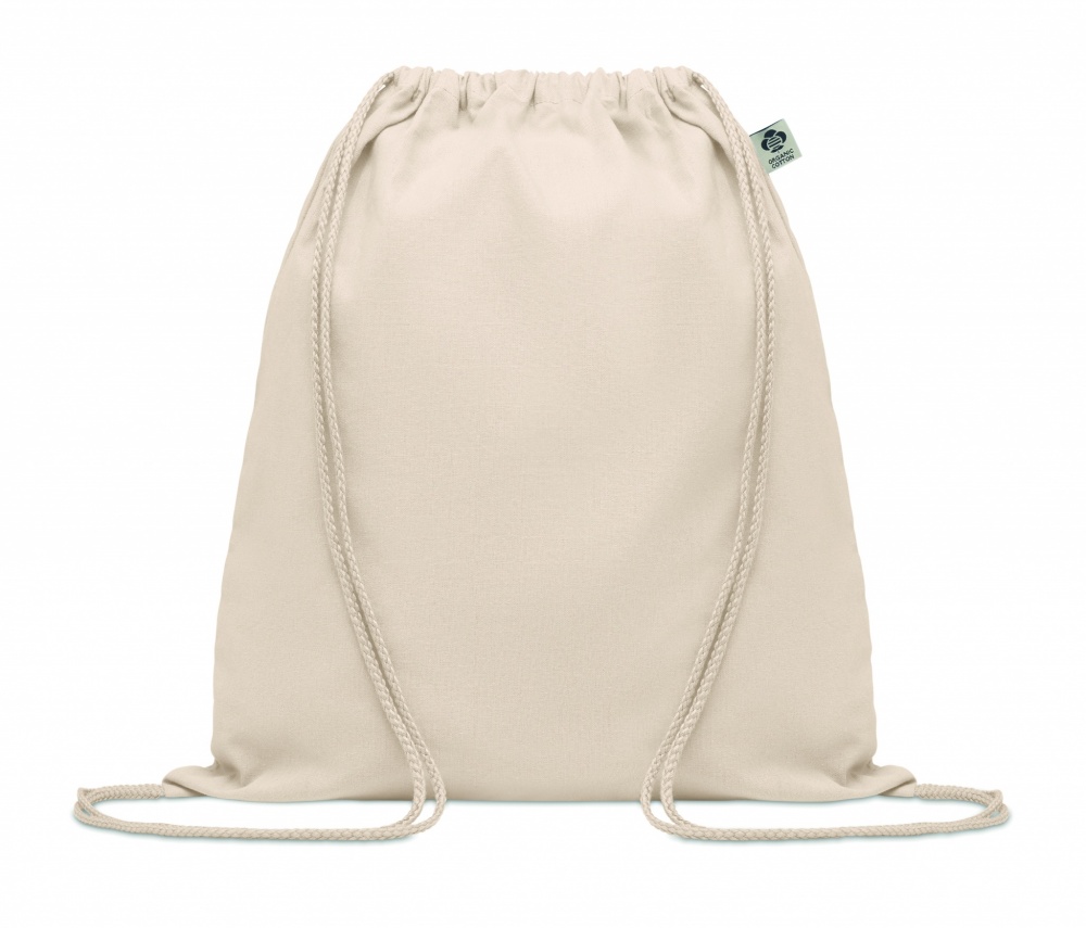 Logo trade advertising product photo of: Organic cotton drawstring bag