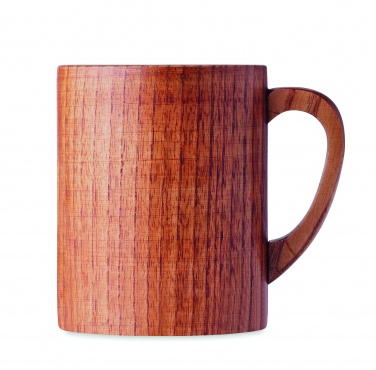 Logo trade promotional merchandise image of: Oak wooden mug 280 ml