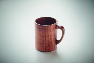 Logo trade business gift photo of: Oak wooden mug 280 ml