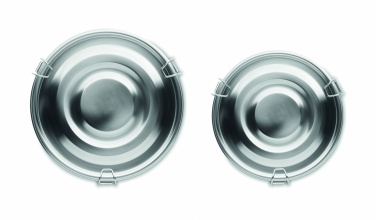 Logo trade promotional item photo of: Set of 2 stainless steel boxes