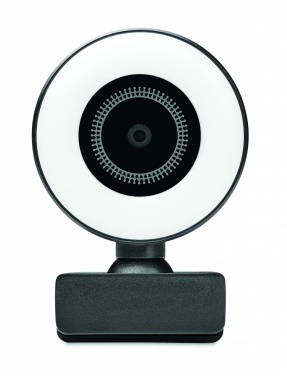 Logo trade business gifts image of: 1080P HD webcam and ring light