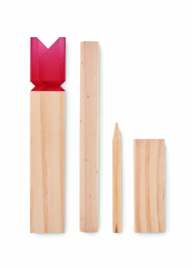 Logo trade promotional products picture of: Pinewood outdoor throwing game