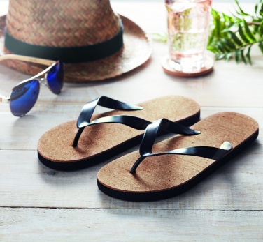 Logotrade advertising products photo of: Cork beach slippers L