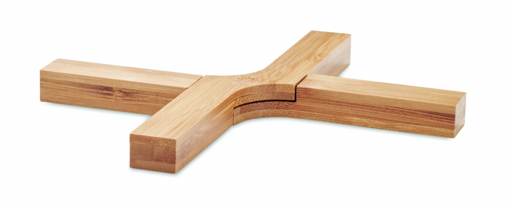 Logotrade promotional items photo of: Bamboo foldable pot stand