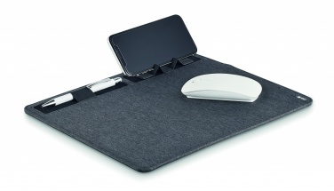 Logotrade corporate gifts photo of: RPET mouse mat charger 15W