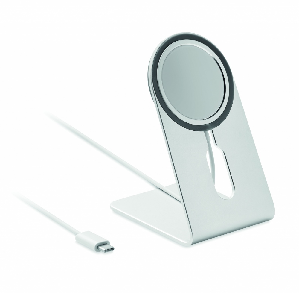 Logo trade corporate gifts picture of: Portable magnetic charger 15W