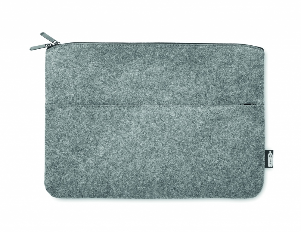 Logotrade promotional item image of: RPET felt zipped laptop bag