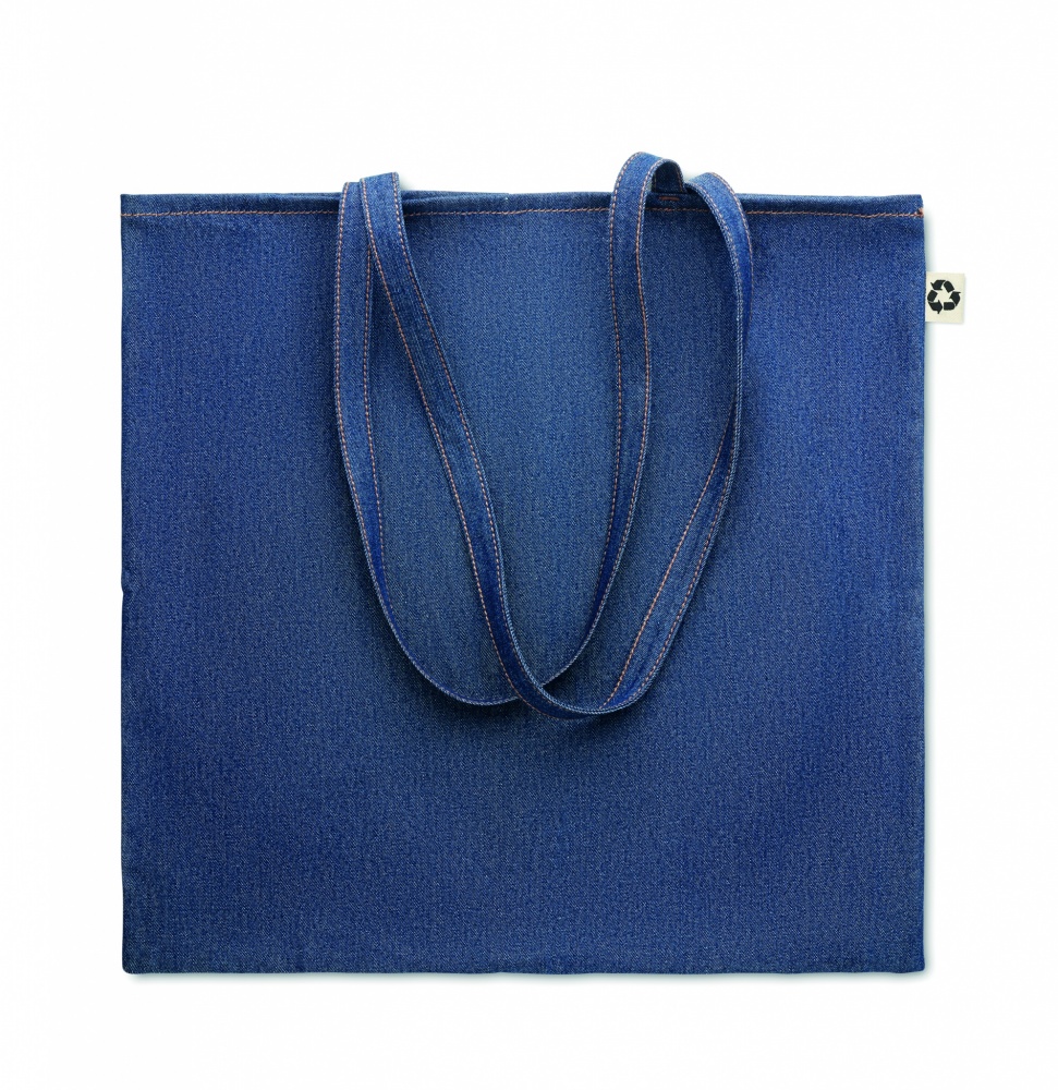 Logo trade promotional gifts image of: Recycled denim shopping bag
