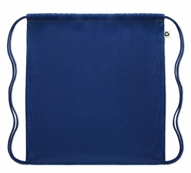 Logotrade promotional giveaway image of: Recycled denim drawstring bag