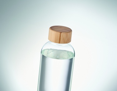 Logotrade promotional product picture of: Glass bottle 650ml bamboo lid