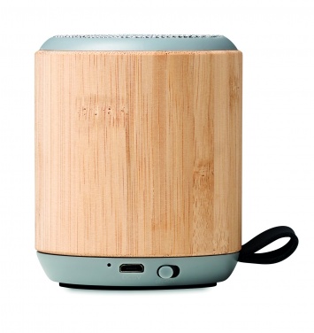 Logo trade business gifts image of: 5.3 wireless bamboo speaker