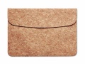 Cork laptop bag magnetic flap, Beige