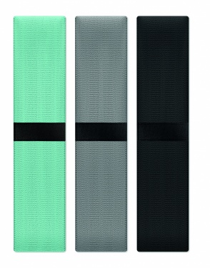 Logo trade promotional merchandise image of: Set of 3 fitness bands in pouch
