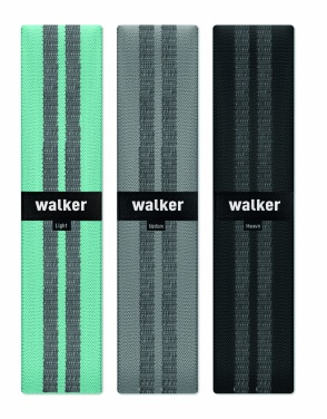 Logo trade corporate gifts image of: Set of 3 fitness bands in pouch