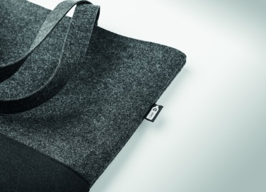 Logo trade corporate gifts image of: RPET felt shopping bag