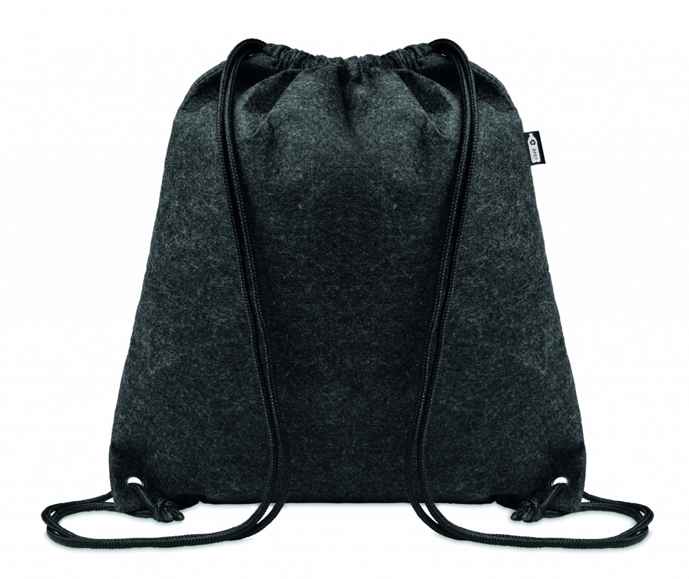 Logotrade promotional gift picture of: RPET felt drawstring bag