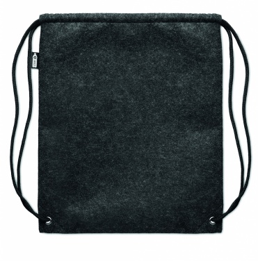 Logo trade promotional giveaway photo of: RPET felt drawstring bag