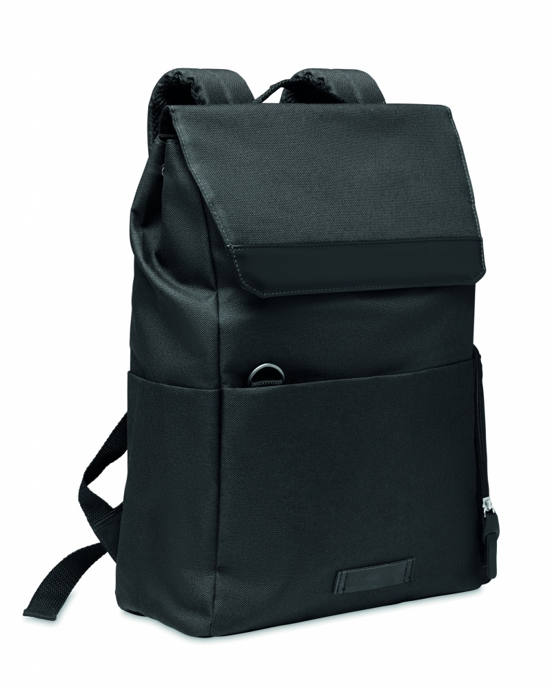 Logo trade business gift photo of: 600D RPET laptop backpack