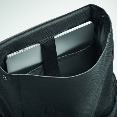 Logo trade corporate gifts image of: 600D RPET laptop backpack