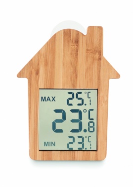 Logo trade promotional products picture of: Bamboo weather station HISA
