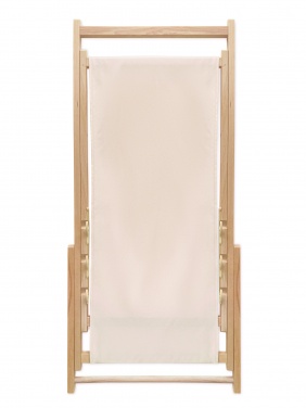 Logo trade promotional gifts image of: Beach chair in wood