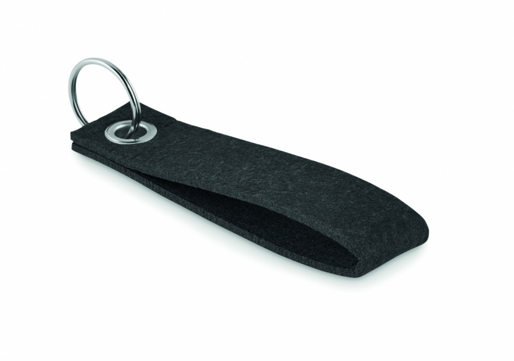 Logotrade promotional items photo of: RPET felt key ring Hämeenlinna