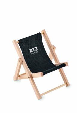 Logo trade promotional giveaways picture of: Deckchair-shaped phone stand
