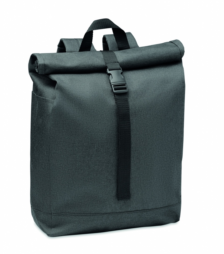 Logo trade promotional products image of: 600D RPET 2 tone backpack