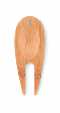 Logo trade advertising product photo of: Bamboo golf divot tool