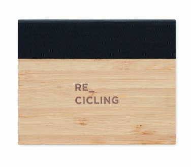 Logo trade promotional gift photo of: Bamboo sticky note memo pad