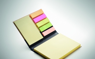 Logo trade corporate gifts image of: Bamboo sticky note memo pad
