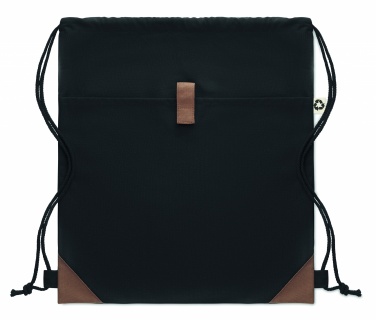 Logo trade promotional gift photo of: Recycled cotton drawstring bag