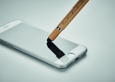 Logotrade promotional giveaways photo of: Spirit level pen in bamboo