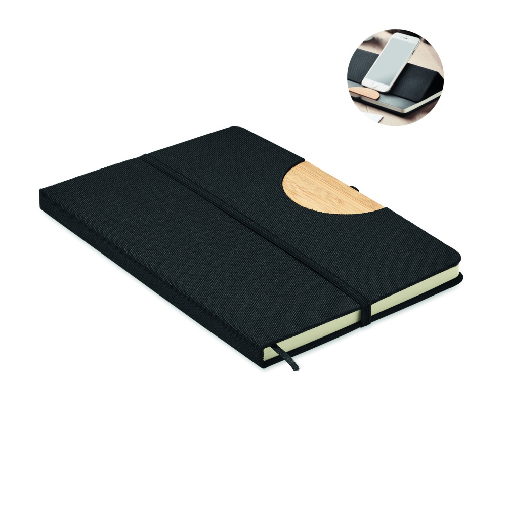 Logotrade promotional merchandise picture of: A5 RPET notebook 80 lined