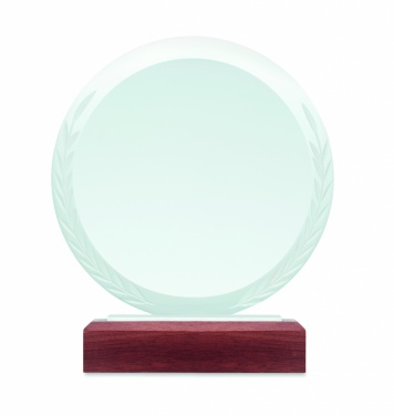 Logo trade promotional merchandise image of: Round award plaque