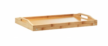 Logo trade promotional merchandise picture of: Foldable bamboo tray