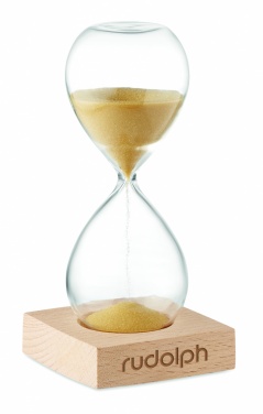 Logo trade corporate gifts image of: 5 minute sand hourglass