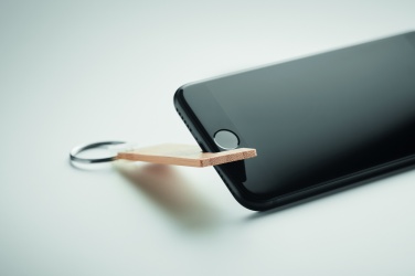 Logotrade promotional giveaway picture of: Bamboo stand and key ring Savonlinna