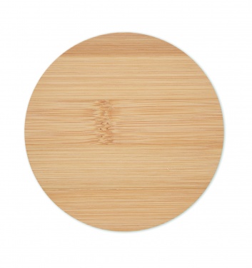 Logo trade promotional gifts picture of: Bamboo round coaster