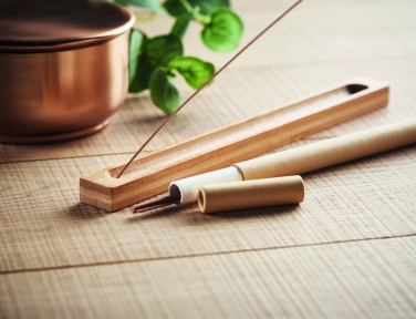 Logo trade promotional merchandise image of: Incense set in bamboo