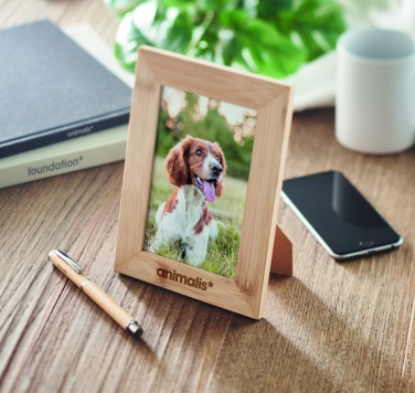 Logo trade promotional products picture of: Bamboo photo frame