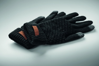 Logo trade business gift photo of: Rpet tactile gloves